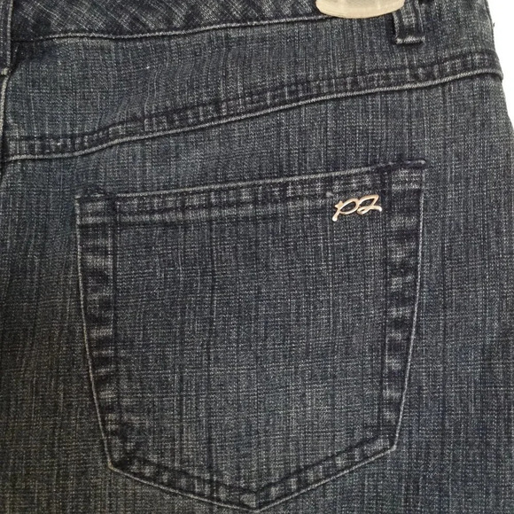 Point Zero Nicole Benisti Women's Denim Pencil Midi Skirt Size 5 Western Cowgirl - Picture 5 of 6